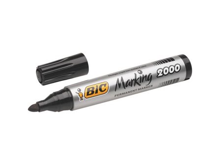 BIC Märkpenna Marking 2000, permanent, medium1,7 mm linjebredd, svart - Lyreco - Kontorsmaterial - Pennor - Märkpennor - Rund spets