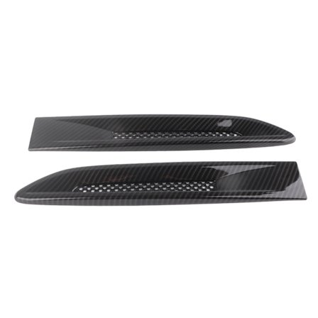 2 stk. Karbonfibertekstur Fender Side Luftventiluttaksdeksel Passer for Jaguar XF XFL XE