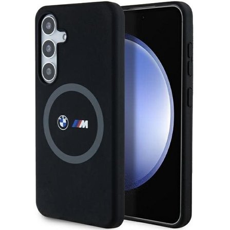 BMW M Silikoni painettu rengas MagSafe kotelo Samsung Galaxy S24 - musta