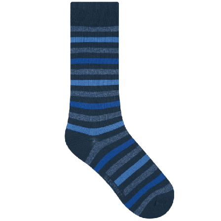 BleuForêt Randig bomullssocka Strumpor Herr Blå 39/42
