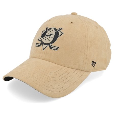 47 Brand - NHL Beige unconstructed Caps - Anaheim Ducks NHL 47 Clean Up Cap Khaki Dad Cap @ Hatstore