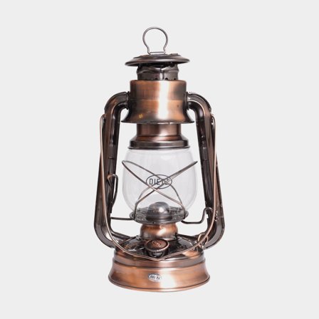 Lanterna da tempesta / lanterna a petrolio Dietz, 250 mm, color rame, con stoppino