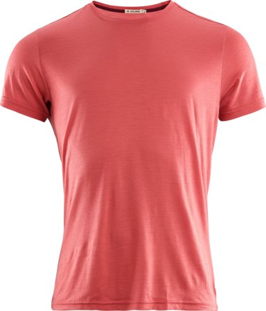 Aclima LightWool T-shirt Round Neck Man Men short-sleeved sweaters Red L