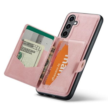 Læderpung med magnetisk holder til Galaxy S24