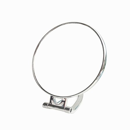 Kosmetisk speil sminkespeil SØLV RUND RUND