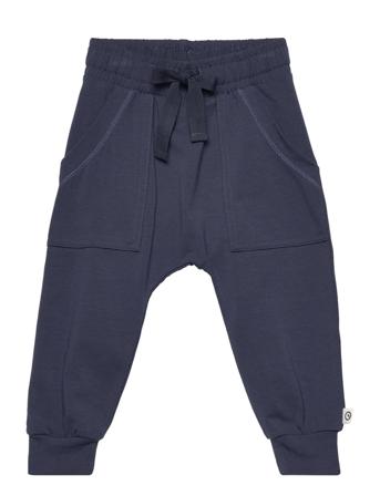 Cozy Me Big Pocket Pants Baby Baby Trousers Blå Müsli By Green Cotton