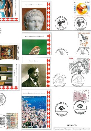 Monaco - Førstedagskuverter - Del 2