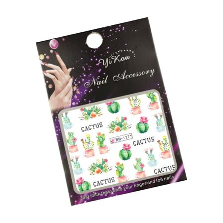 Vanddekaler - Kaktus - BN-1271- Til negle