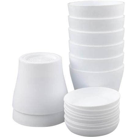 8 St 10 Cm Små Vita Växtkrukor Plastblomkrukor Inomhus