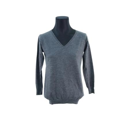 Prada Vintage Pre-owned Polyester toppe Grå, Dame
