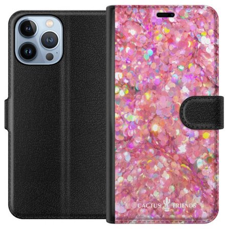 Kompatibel Tegnebogsetui til Apple Apple iPhone 13 Pro Max Cactus and Friends – PinkGlitter
