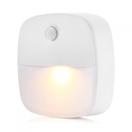 Lumi Selvklebende Nattlampe, Varmhvit LED, Bevegelsessensor, B