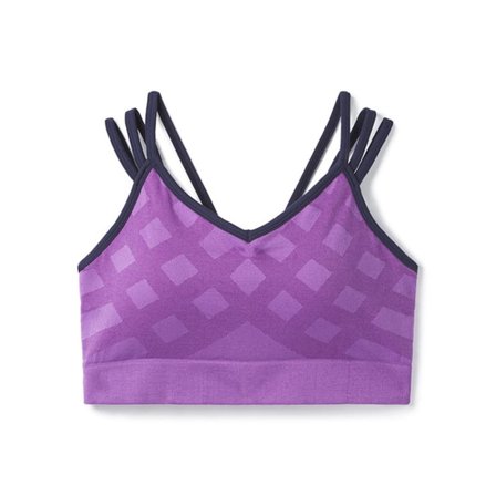 Smartwool Women's Seamless Strappy Bra Women undergarment Purple S