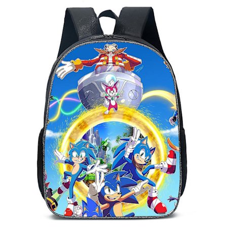 Cartoon Backpack Hedgehog Sonic Bag School Bag Kids