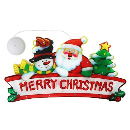 God Jul, Juldekoration, Julbelysning, Fönsterlampor, Inomhusfönster, Hängande Fönsterlampa med Sugpropp