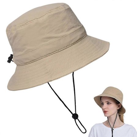 Solhatt Sammenleggbar hatt UV-beskyttelse Pustende og justerbar Lett Sommer utendørs
