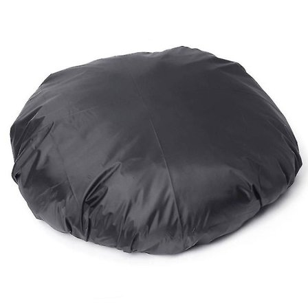 Svart runt grillöverdrag, vattentätt och dammtätt