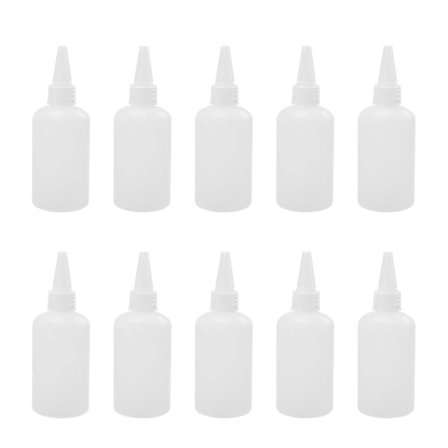 20 st Plast Dispenser Flaska Återanvändbar Målningsflaska Genomskinlig Pigmentflaska[D]