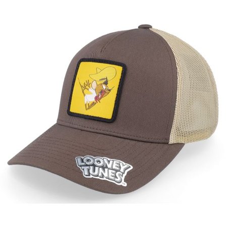 Looney Tunes - Brun trucker Keps - Speedy Gonzales Brown/Khaki Trucker @ Hatstore