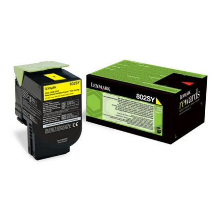 LEXMARK Toner 80C2SYE 2K Gul - Lyreco - Toner och bläck - Tonerkassetter - Toner Lexmark