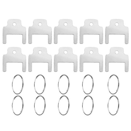 10 stk 770301 Nøkler til papirhåndkledispenser, med 10 nøkkelringer