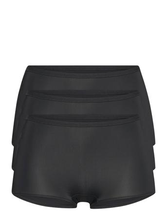Brief 3 Pack Polly Boxer Midi Lingerie Panties Hipsters/boyshorts Svart Lindex