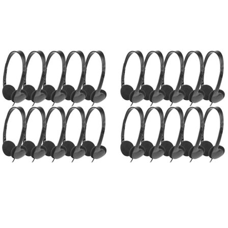 Luokkahuoneen kuulokkeet 20 kpl lapsille kouluun, kuulokkeet 3,5 mm:n ääniliitännällä oppilaille ja lapsille