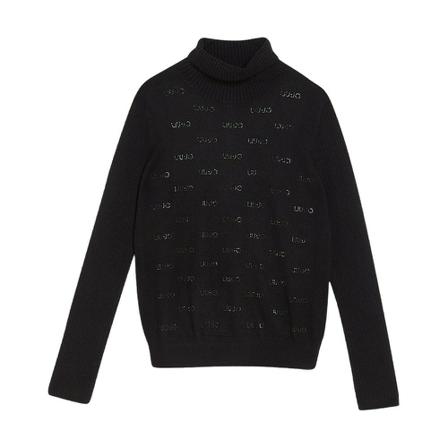 Liu Jo, Turtlenecks Czarny, Kobieta, Rozmiar: S