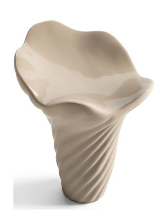 Fungi 18Cm Home Decoration Decorative Accessories/details Porcelain Figures & Sculptures Beige Cooee Design