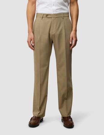 Shaping New Tomorrow - Tech Wool Suit Pants - Sand - Relaxed Fit - Herre - 32/32