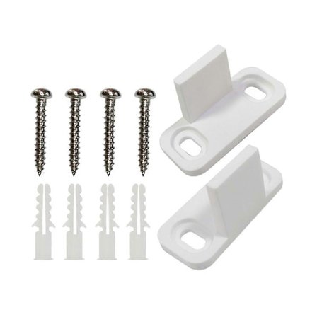 2 stk. skydedørsbeslag til stalddøre, bypass-dørstyr, bundstyr til skydedør, bundstyr til kulfiber-metalstalddør