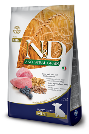 Farmina N&D Ancestral Grain Agnello E Mirtillo Cani Cuccioli