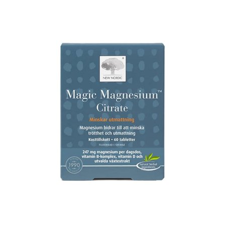 New Nordic Magic Magnesium Citrate 60 tabletter