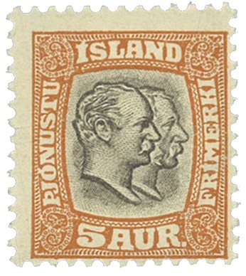 Island 1907 - Tjenestemærke AFA 26 - Postfrisk
