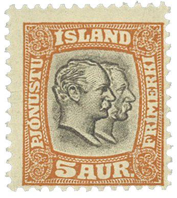 Island 1907 - AFA 26 Tjenenste - Postfrisk