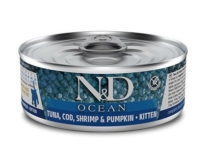 Farmina N&D Ocean Kitten Tonno Merluzzo Gamberetto E Zucca Per