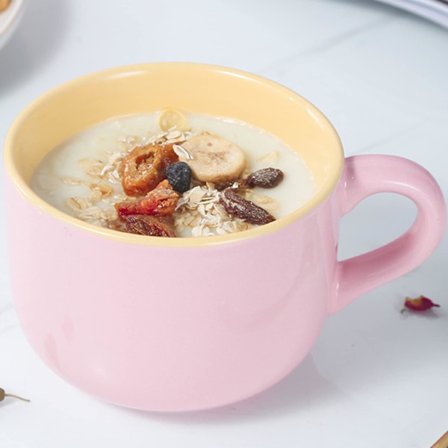 Stora muggar med handtag, kaffekopp, stor keramisk tekopp