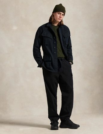 Polo Ralph Lauren Ripstop Utility Overshirt - Black - S