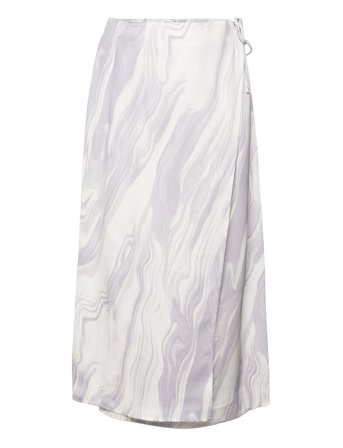 Calvin Klein | Shine Viscose Wrap Skirt | 40
