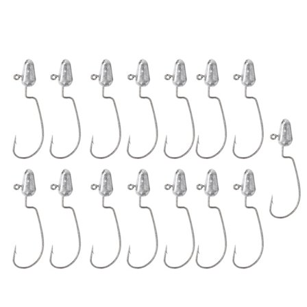 Crank Heads Fiskebete Set: 3 Påsar med Krokar och Konstgjorda Beten för Utomhussporter