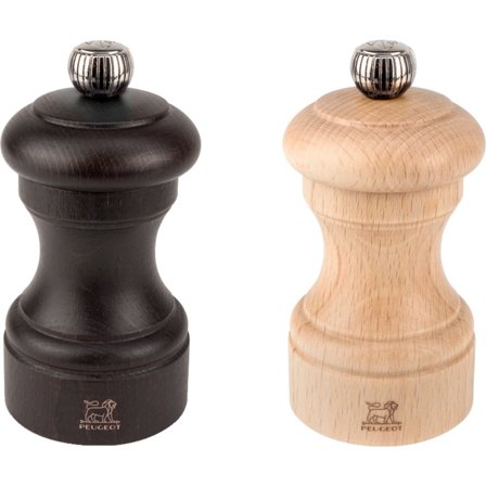 Peugeot Bistro Duo Salt- & Pepparkvarn 10 cm Choklad/Naturlig | Matlagning > Köksredskap > Kryddkvarnar > Salt/ pepparkvarn | Bagaren och Kocken