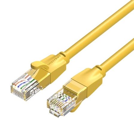 Nätverkskabel UTP CAT6 Vention IBEYF RJ45 Ethernet 1000Mbps 1m Gul