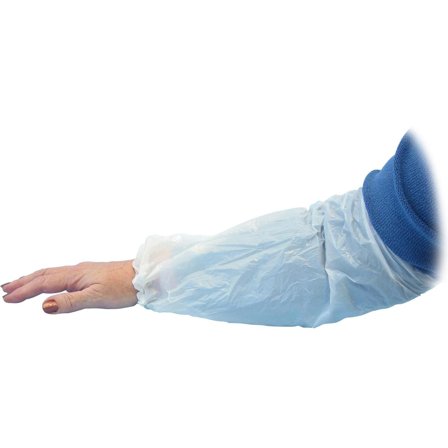 ABENA Ärmskydd i LDPE med resår 40cm vit 100/fp - Lyreco - Skyddsutrustning - Skyddshandskar - Ärmskydd