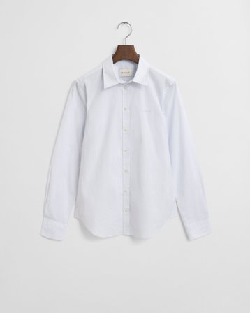 GANT Damen Slim Fit Popeline Bluse mit Streifen (40) Blau