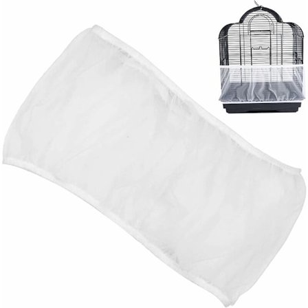 Nylon fuglebur, fuglebur beskyttende nett, fuglebur netting, universell justerbar ventilasjon støvtett sikkerhetsbeskyttelse kjæledyr fugl papegøye 