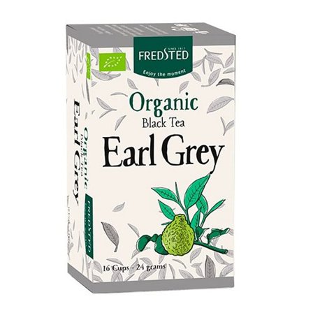 Fredsted The Økologisk Sort Te Earl Grey 24 g, Helse & Madvarer, Te, Sort Te