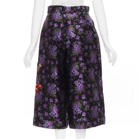 Gucci Vintage, Pre-owned Polyester bottoms Paars, Dames, Maat:S