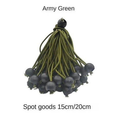 Multifunktionel Elastisk Solid Plastik Reb Bold Presenning Trampolin Telt Elastiksnorer Fastgørelsesstropper[YD]