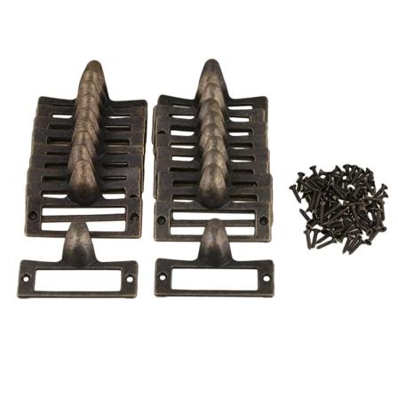 20 stk Antik Solid Skap Skuff Etikett Ramme Kortholder 53x33mm Sink Legering