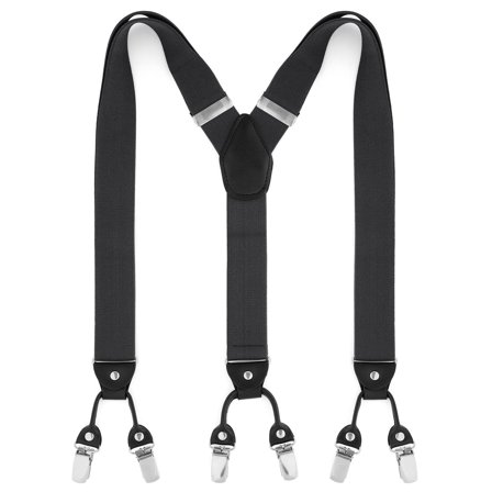 Brede Mørkegrå Seler til mænd - Clip-on seler